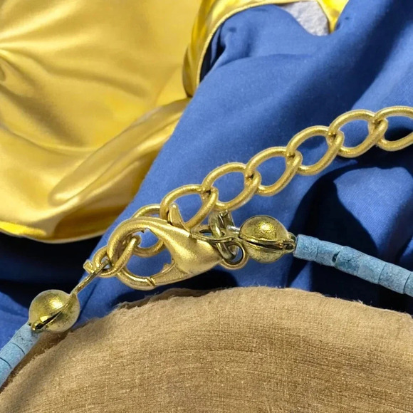 🆕️Turkish Handmade Gold-Plated Hamsa Hand Evil Eye Charm Unique Boho Necklace - Picture 9 of 15